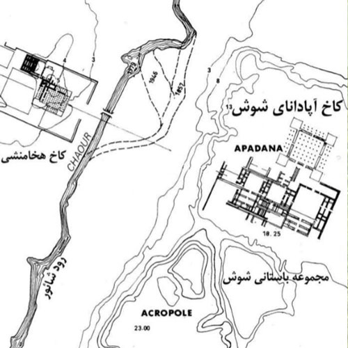 نقشه جغرافیایی کاخ آپادانا