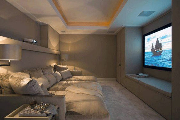 ایده ی طراحی اتاق تلویزیون مدرن